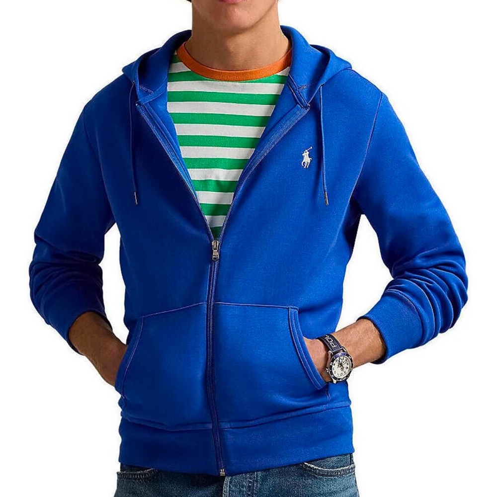 Polo Ralph Lauren Double-Knit Full-Zip Hoodie Jacket